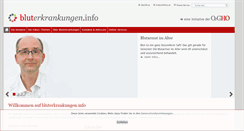 Desktop Screenshot of bluterkrankungen.info