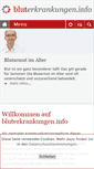 Mobile Screenshot of bluterkrankungen.info